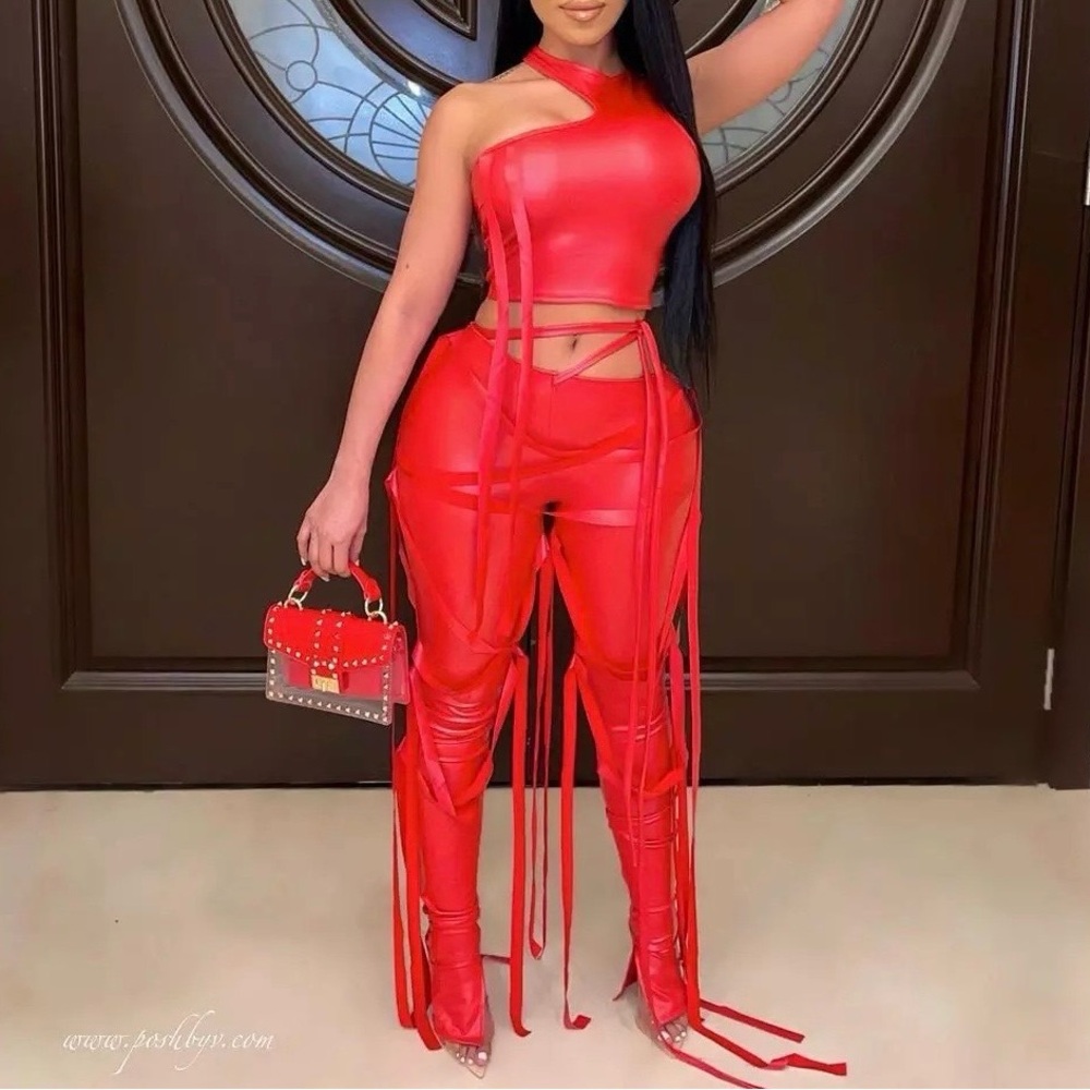 2 piece tassel pants set